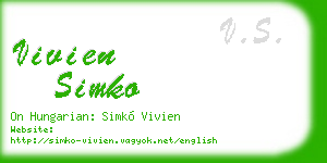 vivien simko business card